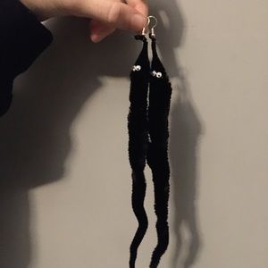Handmade magic worm earrings